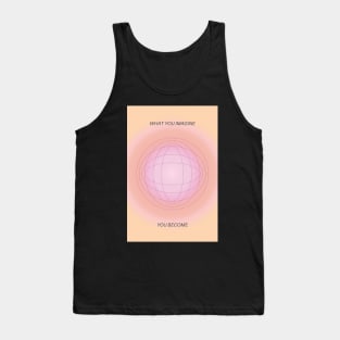 Positive Aura Pink and Orange Aura Tank Top